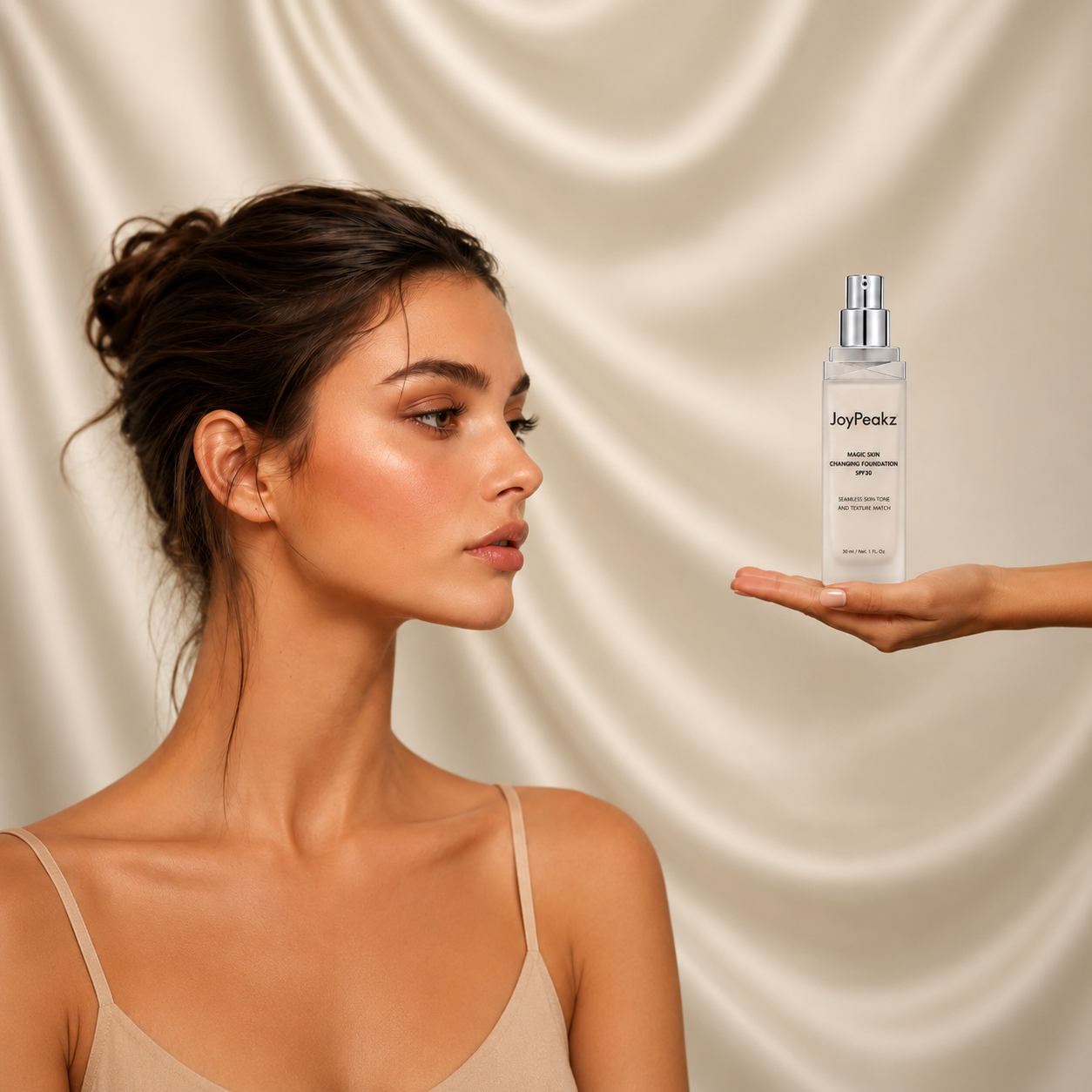 JoyPeakz™ Magic Skin Changing Foundation – Smart Shade-Adapting Makeup