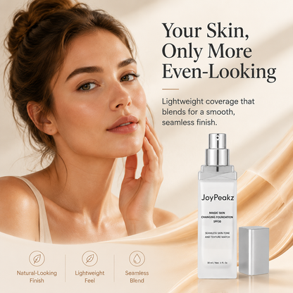 JoyPeakz™ Magic Skin Changing Foundation – Smart Shade-Adapting Makeup