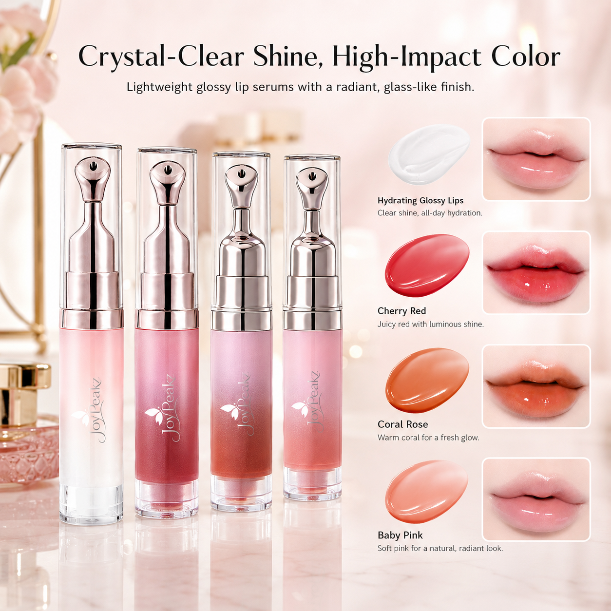Joypeakz™ Lip Radiance Serum – Brightening Moisture Care