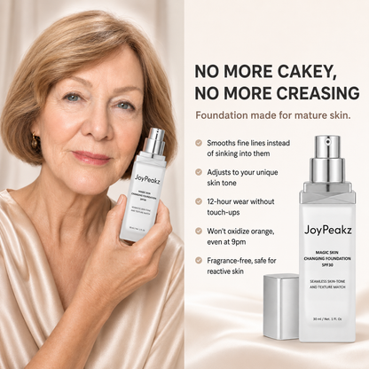 JoyPeakz™ Magic Skin Changing Foundation – Smart Shade-Adapting Makeup