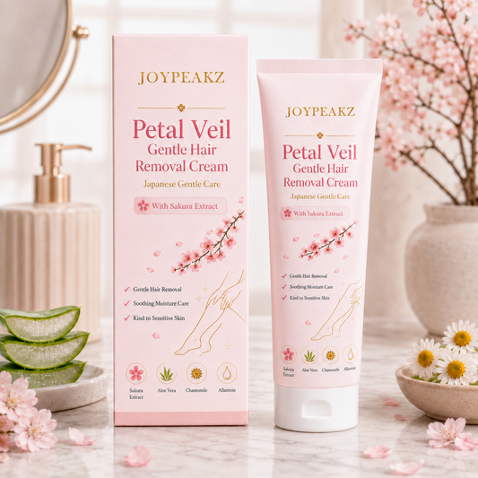 JoyPeakz™ Petal Veil Gentle Hair Removal Cream | For Women & Men, Sensitive Skin
