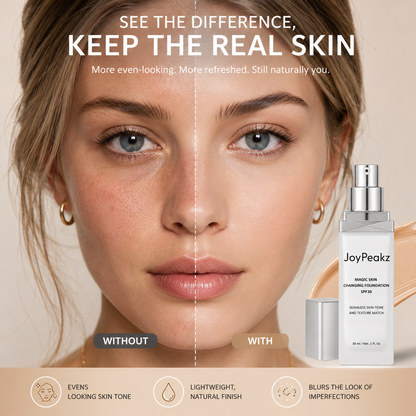JoyPeakz™ Magic Skin Changing Foundation – Smart Shade-Adapting Makeup