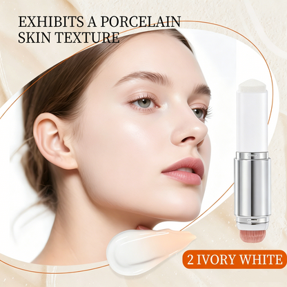 🎉BUY 1 GET 1 FREE🎉OFFICIAL PRODUCT Cover Cream Stick V w/ Detachable Brush - Korean Skin Care Color-Changing Foundation Stick with Collagen Capsules (0.45 oz)