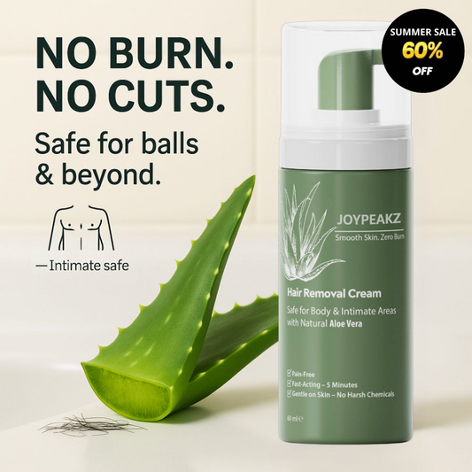 Joypeakz™ Natural Gentle Hair Removal Cream | For Women & Men, Sensitive Skin