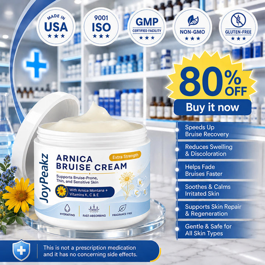 🔥100K+ Customers Served – JoyPeakz® Arnica Bruise Cream