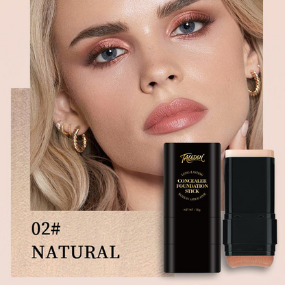 5-color Dual -Ended Foundation Concealer Stick Dual-ended with Built-in Brush