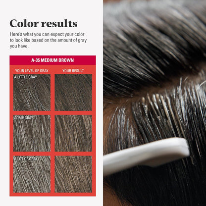 Final 3 hours 75% off🔥Men's Brush-Comb Hair Color Cream for Gray Coverage