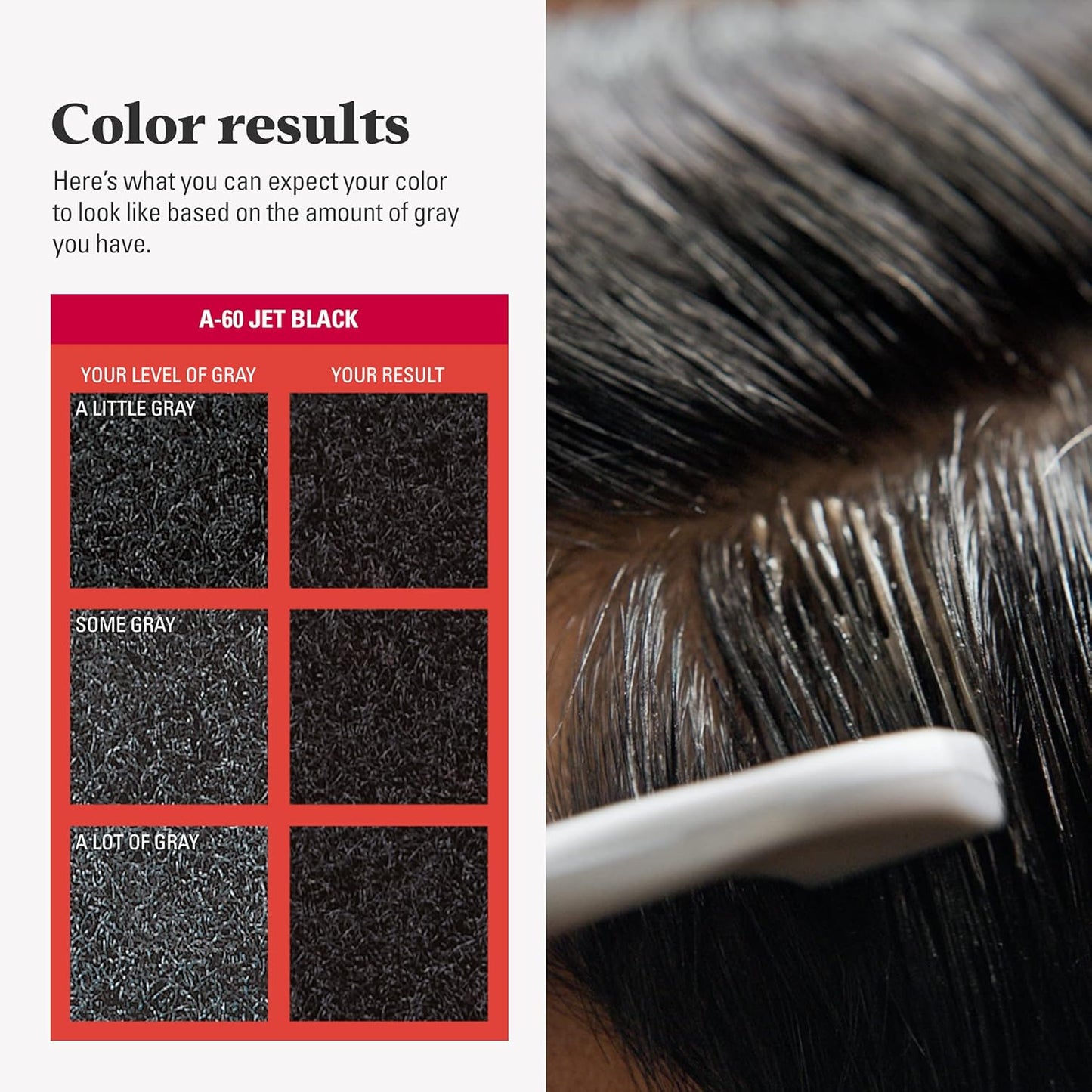 Final 3 hours 75% off🔥Men's Brush-Comb Hair Color Cream for Gray Coverage