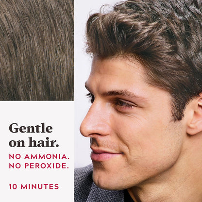 Final 3 hours 75% off🔥Men's Brush-Comb Hair Color Cream for Gray Coverage