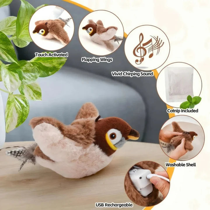 🎁 Holiday Offer! NESLEMY Soft Plush Bird Toy, Cozy Christmas Home Decor / Perfect Gift Idea 🎅
