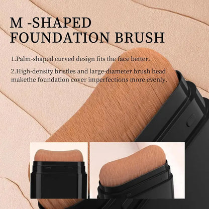 5-color Dual -Ended Foundation Concealer Stick Dual-ended with Built-in Brush