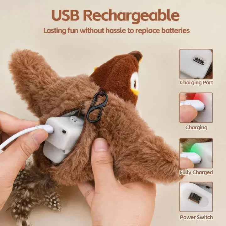 🎁 Holiday Offer! NESLEMY Soft Plush Bird Toy, Cozy Christmas Home Decor / Perfect Gift Idea 🎅